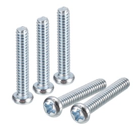sourcing map 50pcs #6-32x3/4 Inch Flat Head Phillips Machine Screws Galvanised Carbon Steel Cross Head Screws Full Thread Bolts