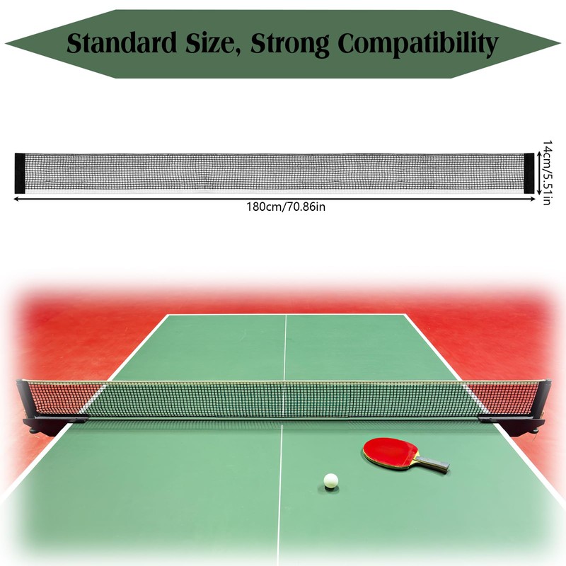 Rete da ping pong in poliestere, rete di ricambio, 180