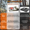 MOZODAWN Dual Fuel Camp Stove, 8000 BTU Infrared Butane &