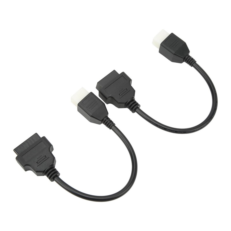 2PCS 6 Pin OBD‑OBD2 Motorcycle Diagnostic Scanner Cable Replacement for