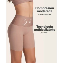 Leonisa Boxershort Invisible Control Moderado Antideslizante Color Marrón Talla Xl
