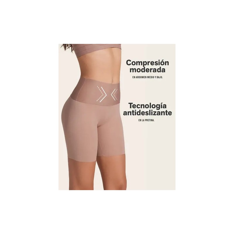 Leonisa Boxershort Invisible Control Moderado Antideslizante Color Marrón Talla Xl