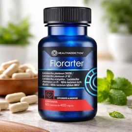 HEALTHADDICTION - Florarter - Probiticos para Circulacin y Salud Cardiovascular - Apoyo Digestivo y Bienestar Integral - Con Cepas Activas y...       
