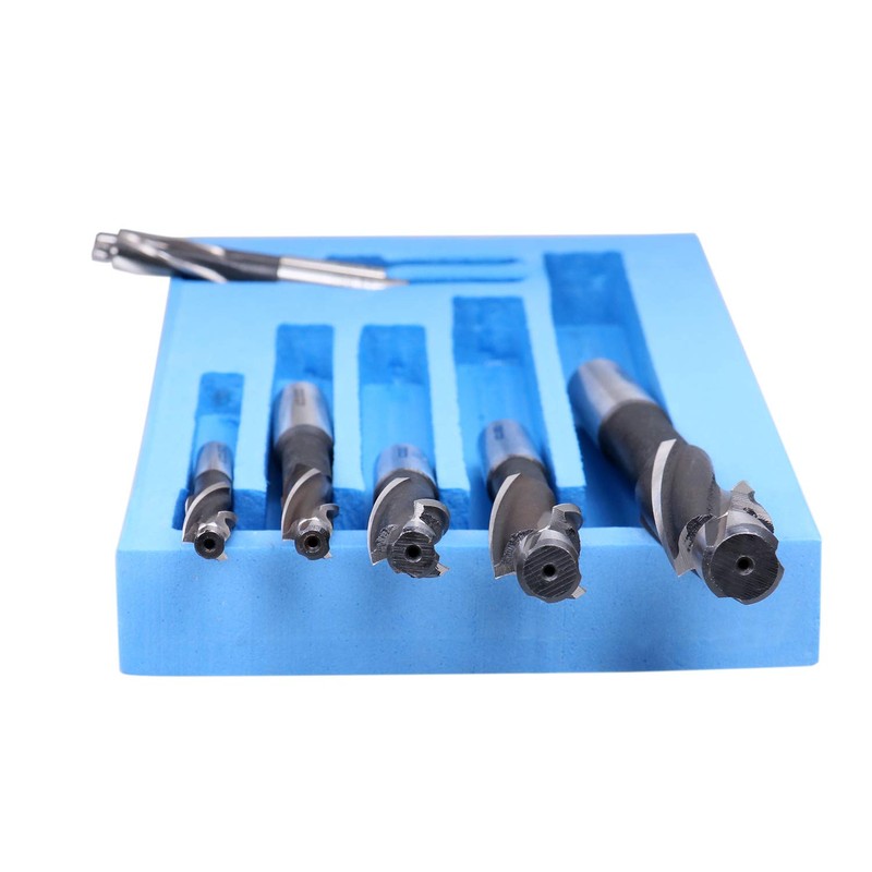 Accusize Industrial Tools 7 Pc Metric Hss Solid Capscrew Counterbore
