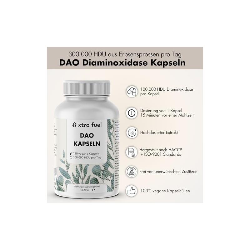 DAO Capsules 360 Pieces (High Dose) - 300,000 HDU per