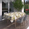 Beautex Oilcloth Tablecloth Olive Square 140 x 100 cm Washable