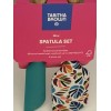 Tabitha Brown Spatula Set One Green One Leaf Pattern Mini