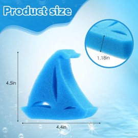 40 Pcs Hot Tub Sponge Spa Cleaning Sponges for Hot Tub Oil Absorbing Sponge Cleaning Scum Absorber for Spa, Bathtub and Swimming Pool to Soak up Oils Hot Tub Accessories(Boat Style)