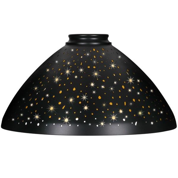 Metal Lamp Shade For Floor Lamp, Etched Stars Torchiere Lamp
