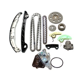DNJ TK462BWP Timing Chain Kit for 2006-2010 Mazda 3 5 6 2.3L L4 16V DOHC 2260cc