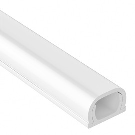 Yecaye 128in Mini Cord Hider for 1 Mini Wire, On-Wall Cord Cover Channel, Tape Wire Concealer, Cable Cover Cable Management for Home Office, W0.5in H0.31in, White