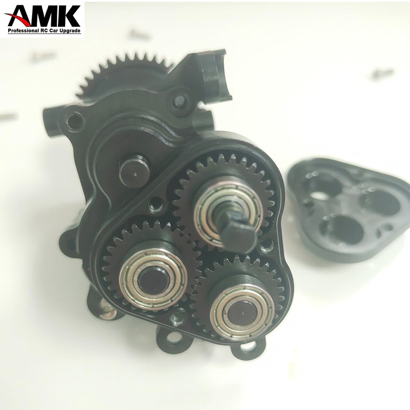 AMK 32P 2-Speed TRX4 Transmission Case Metal Transfer Gearbox for