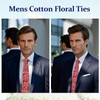 LHXzizizi Floral Ties Skinny Tie for Men, Cotton Mens Neckties