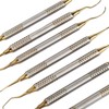 7 Pieces Teeth Plaque Remover Kit Multiple Shapes Metal Cleaning