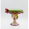 Appletree 6-1/2-Inch Sugar High Social by Babs Ceramic Cake Stand