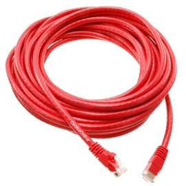 CablesOnline, 25ft Cat6 Gigabit Crossover 550Mhz 4-Pairs 24AWG Stranded Bare Copper Red Patch Cable, UX6-G25RD