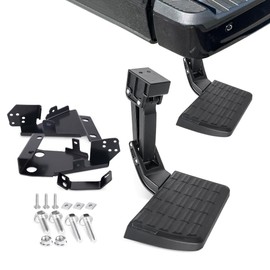 Aurorasters Rear Bed Step Bumper Steps for Pickup Truck 2021 2022 2023 Ford F150 Accessories,Replaces 75328-01A(2021-2023 F150)(Excludes Dual Exhaust)