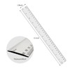 4 Pack Clear Plastic Ruler, Metric Rulers 30cm, 12 Inch