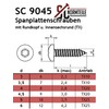 SC9045 Chipboard Screws with Round Head and TX – 4