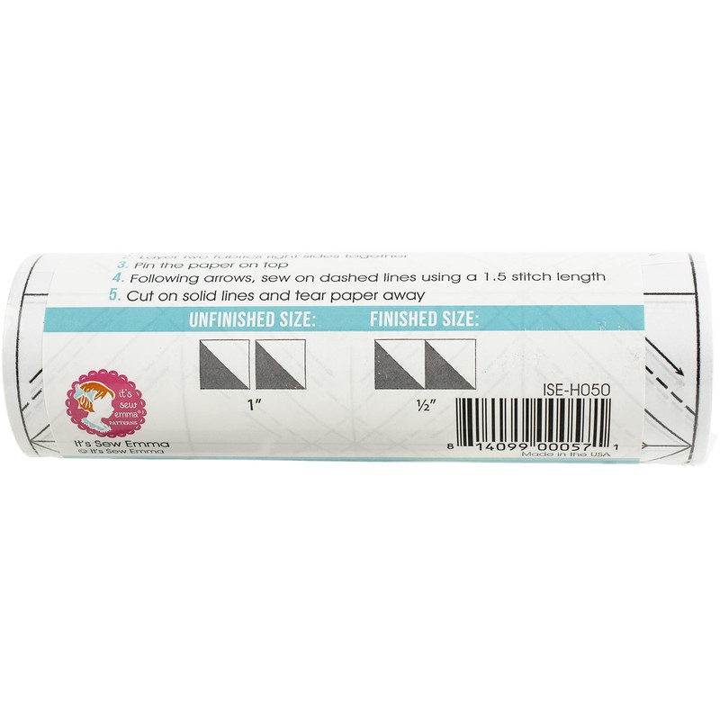 It's Sew Emma ISE-H050 Roll 1/2" Finished Half Square Triangles