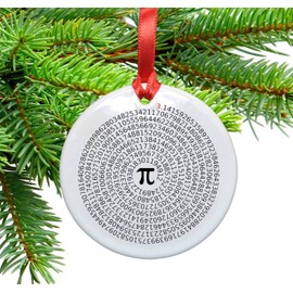 Value of Pi Ceramic Ornament