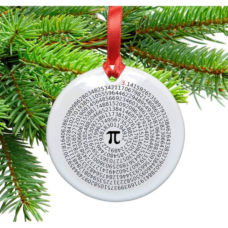 Value of Pi Ceramic Ornament