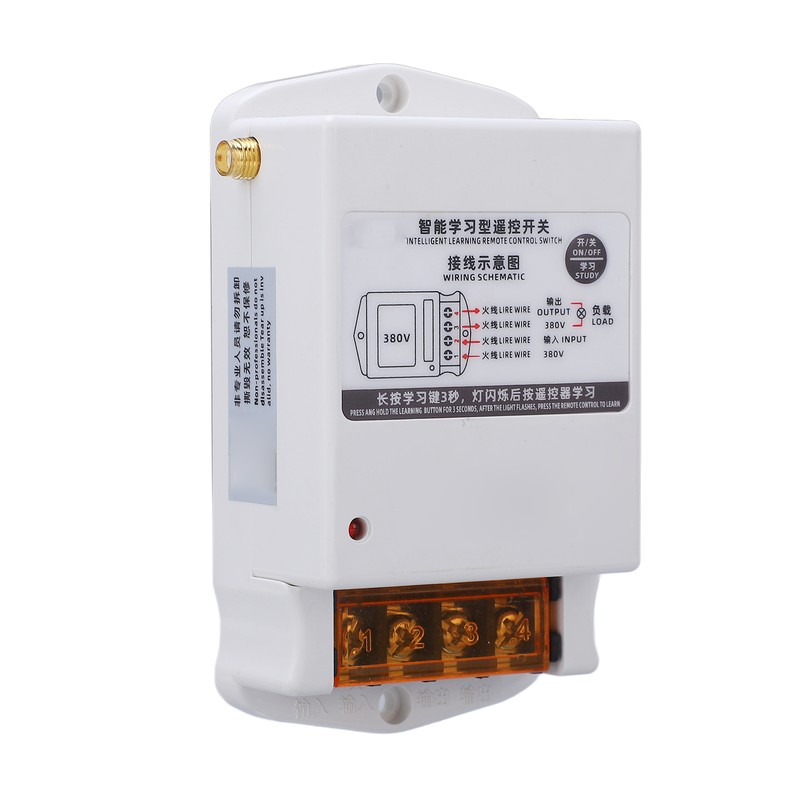 Remote Control Relay Switch Wireless RF Controller AC 380V for