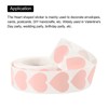 MECCANIXITY 1000 Pcs Heart Shaped Sticker 1 Inch Self-Adhesive Love