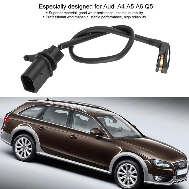 Front Brake Pad Wear Sensor, 8T0907637 8K0615121 Front Axle Brake