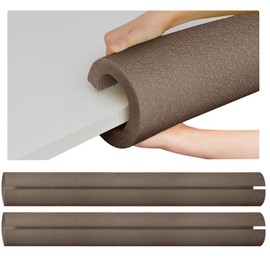 Hanaive 2 Pcs 40 Inch x 4. 1 Inch Jumbo Pool Noodles Bulk Large Swimming Foam Noodles for Floating Craft Projects Pre Slit Clamp Foam Protection Padding Bumper(Brown)