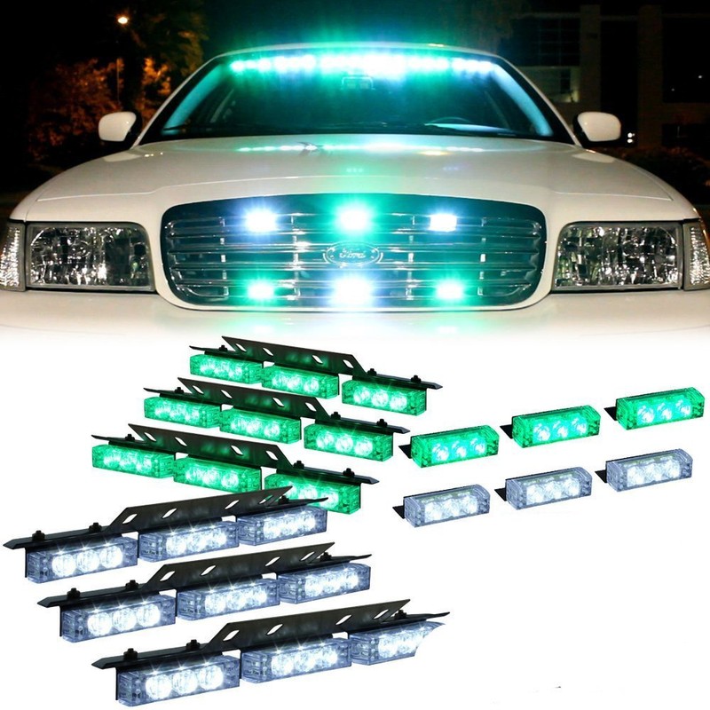 18 x Ultra Bright LED Emergency Warning Use Flashing Strobe
