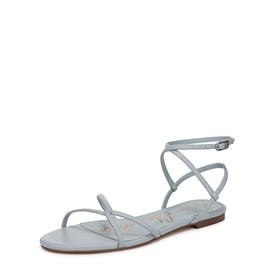 Sam Edelman Women's Ellina Flat Sandal, Cape Blue, 10