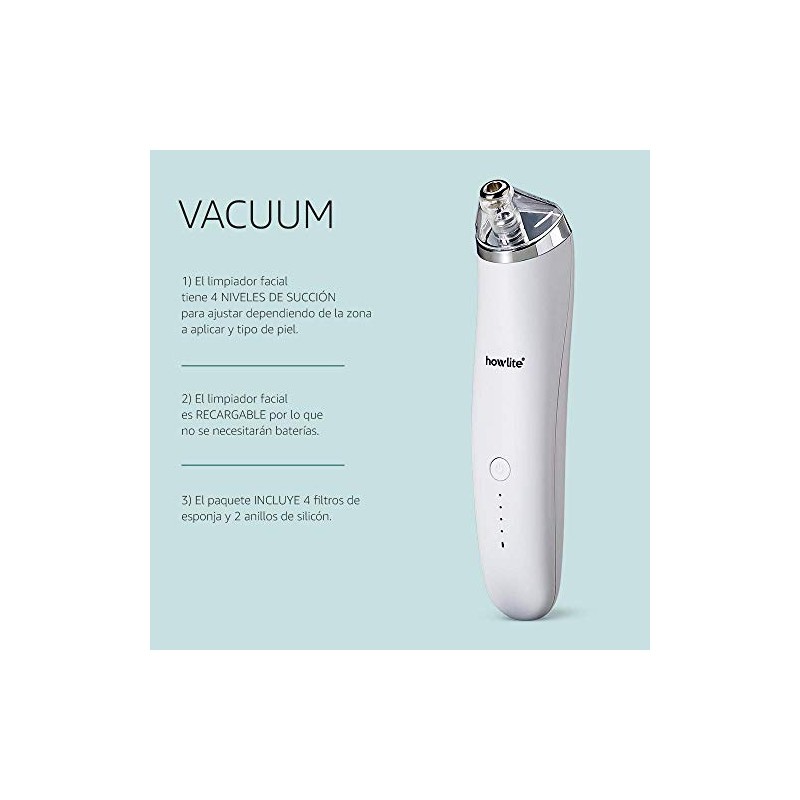 Howlite Vacuum, Limpiador facial contra puntos negros e imperfecciones