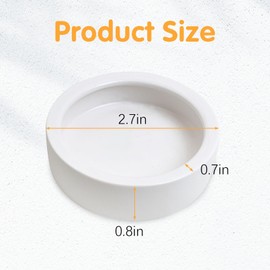 Tfwadmx 4 Pack Reptile Food Bowl, Mini Ceramic Water Feeder Bowl, Reptile Worm Feeding Dish for Lizard Turtle Bearded Dragon Anoles Crested Gecko Hermit Crab Leopard Gecko Chameleon Corn Snake