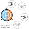 Vesaneae 55 cm Drone Landing Pad, Waterproof Portable Helicopter Landing