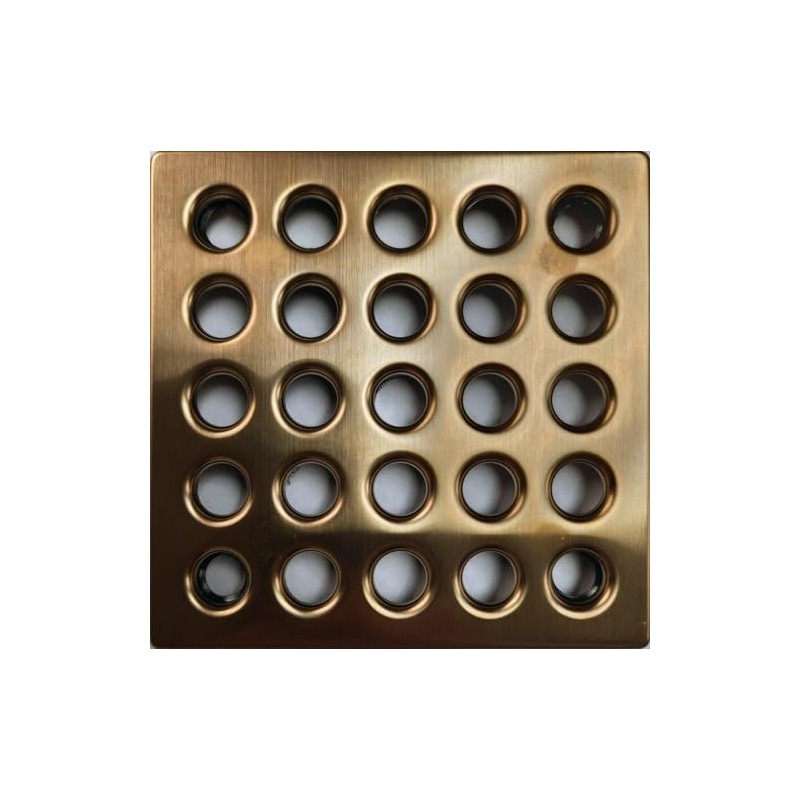 Ebbe Champagne Gold Square Drain Cover E4412