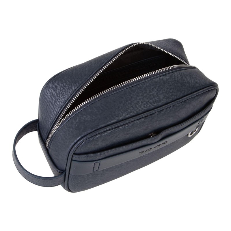 VALENTINO Kulturbeutel Landon Soft Cosmetic Case Blu dunkelblau
