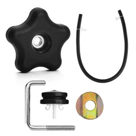 BlueStars 114-3779 Handle Knob 108-4887 Handle Lock 107-3844 Washer - Compatible with Toro 621 721 R E QZR QZE CCR 6053 Snowblower 21" Power Clear 24" Snow Master Snow Blower w/Fuel Line Primer Bulb