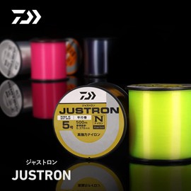 DAIWA Justron Bobbin/Nylon Line, Main Line, Pink, No. 2, 546.8 yd (500 m)