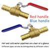 Brass 3/4 Inch PEX Ball Valve, 6PCS
