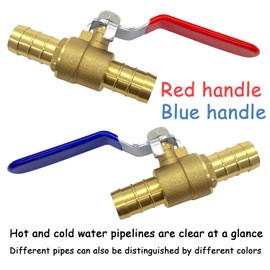 Brass 3/4 Inch PEX Ball Valve, 6PCS