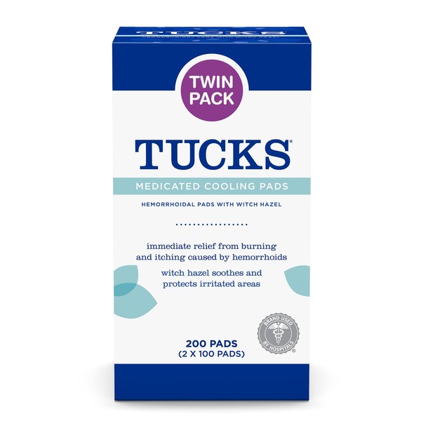 TUCKS TUCKS Medicated Cooling Pads, 200 Count - Witch Hazel