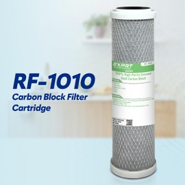 EXPRT RF-1010 2.5” x 10", 5 Micron, Universal Fit – Reduces 99% of Chlorine, Bad Taste & Odor – Made from 100% High-Purity Coconut Shell Carbon