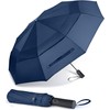 MRTLLOA 54/62 Inch Large Folding Golf Umbrella, Oversize Double Canopy