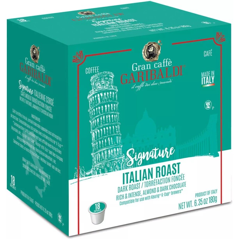 Gran Caffe Garibaldi 18 CT Single Serve Coffee Cups for