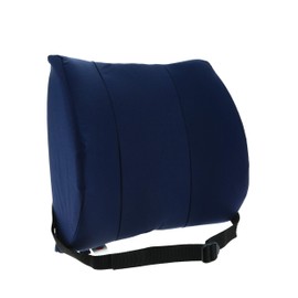 Core Products Sitback Rest Cushion Lumbar Support for Lower Back & Office Chair, Adjustable Strap Standard Foam - Blue