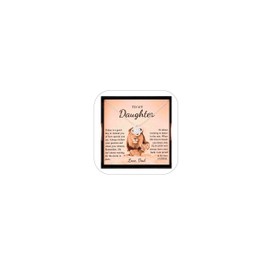 To My Daughter Necklace Daughter Necklace from Dad Daughter Gift Silver Jewelry Necklace for Girls Elegant and Delicate Silver Necklace Gift