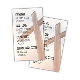 Lashicorn Jeremiah 31:3 Scripture Bible Verse Wallet Card 30pk 2x3.5” Everlasting Love Pocket Size Encouragement Church Member Hand Outs Wallet Size Cards