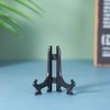 Tincogo 3" Black 12pcs/set Plastic Easels Plate Display Stands Picture