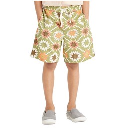 Cat & Jack Boys' Soft Knit Shorts - (as1, Alpha, m, Regular, Green Geometric, Medium)
